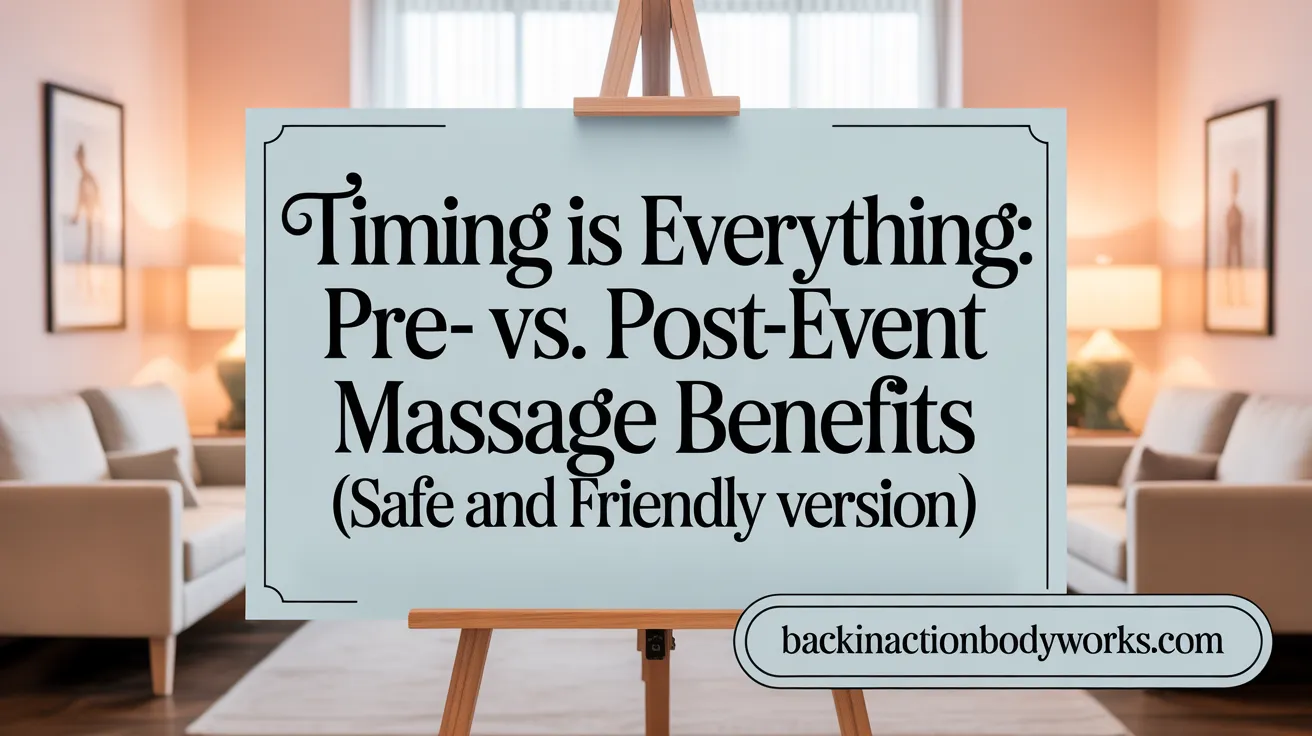 Timing is Everything: Pre- vs. Post-Event Massage Benefits