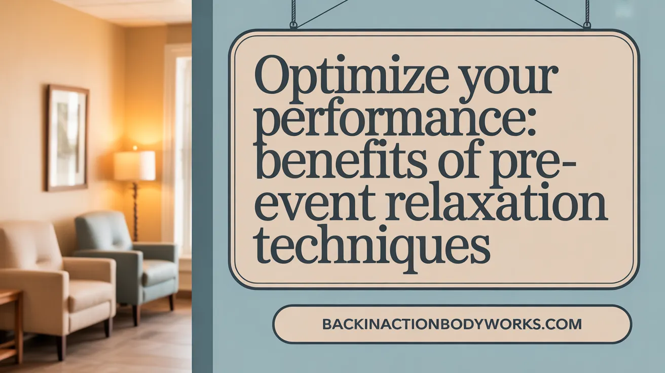 Optimize Your Performance: Benefits of Pre-Event Massage