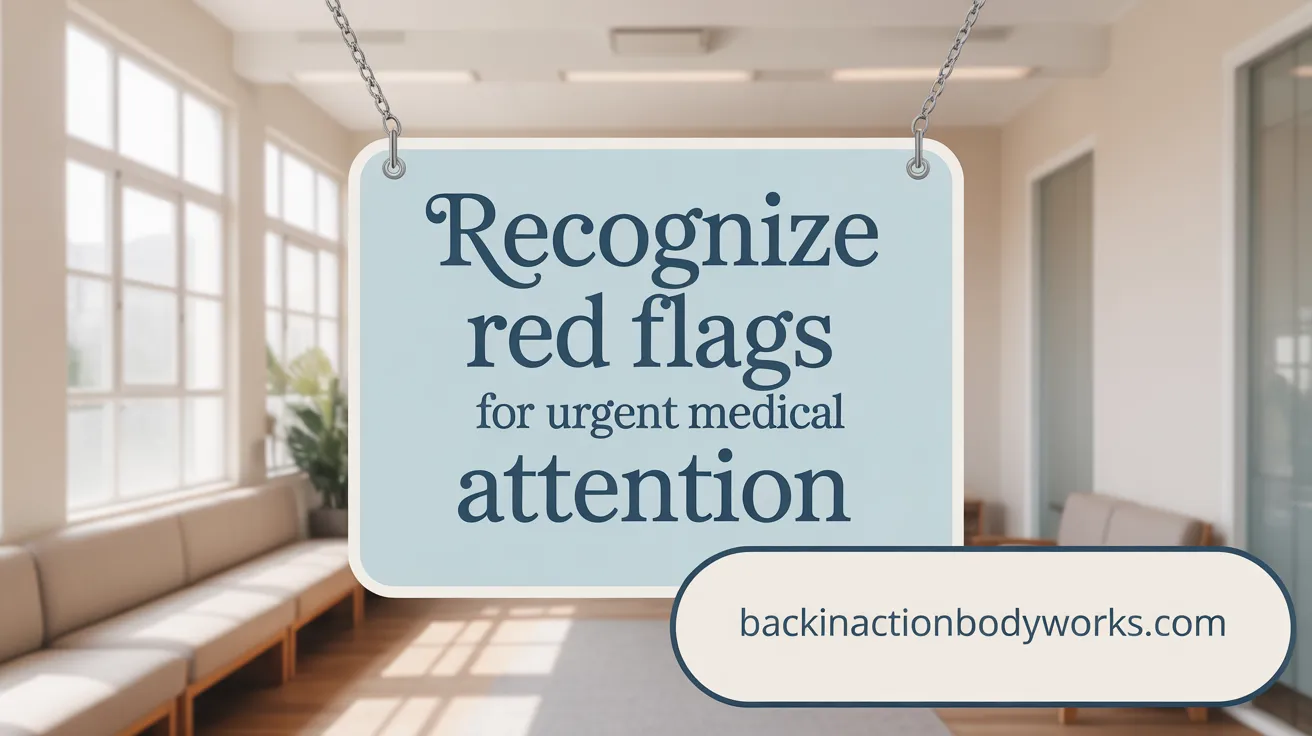 Recognize Red Flags for Urgent Medical Attention
