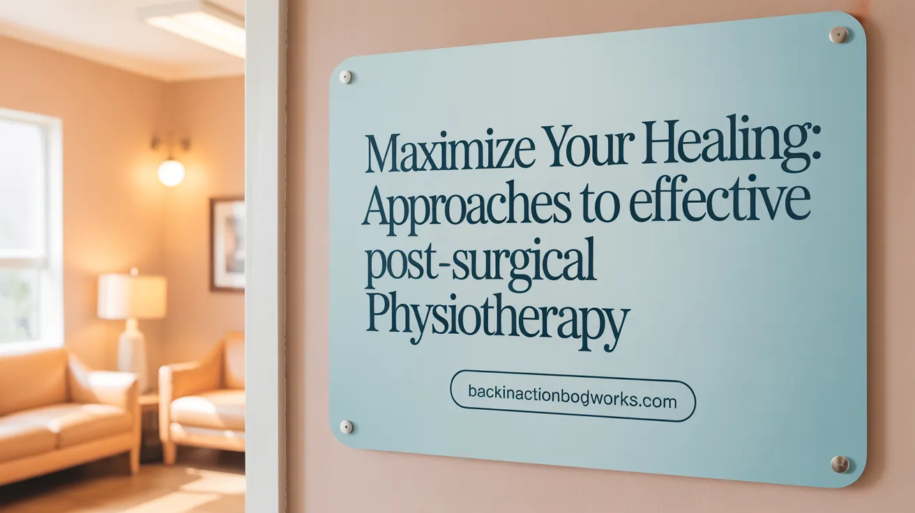 Maximize Your Healing: Approaches to Effective Post-Surgical Physiotherapy