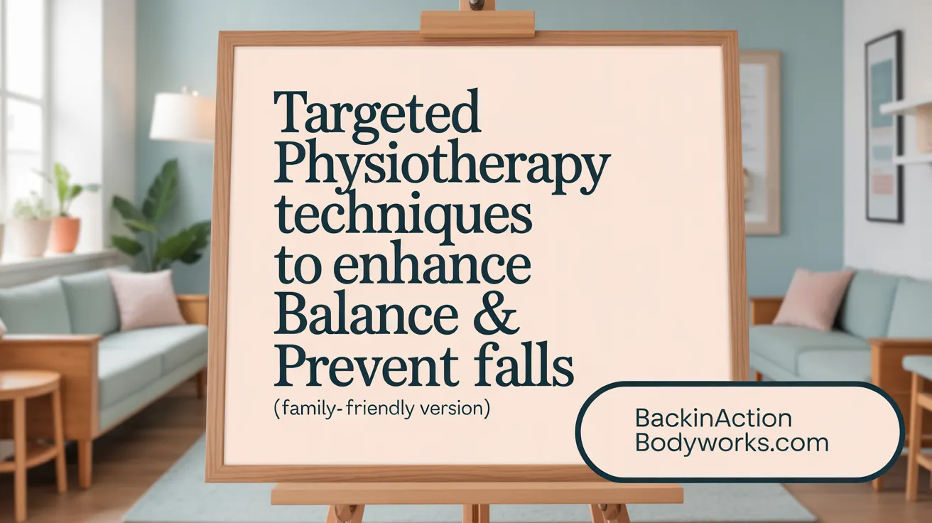 Targeted Physiotherapy Techniques to Enhance Balance &amp; Prevent Falls