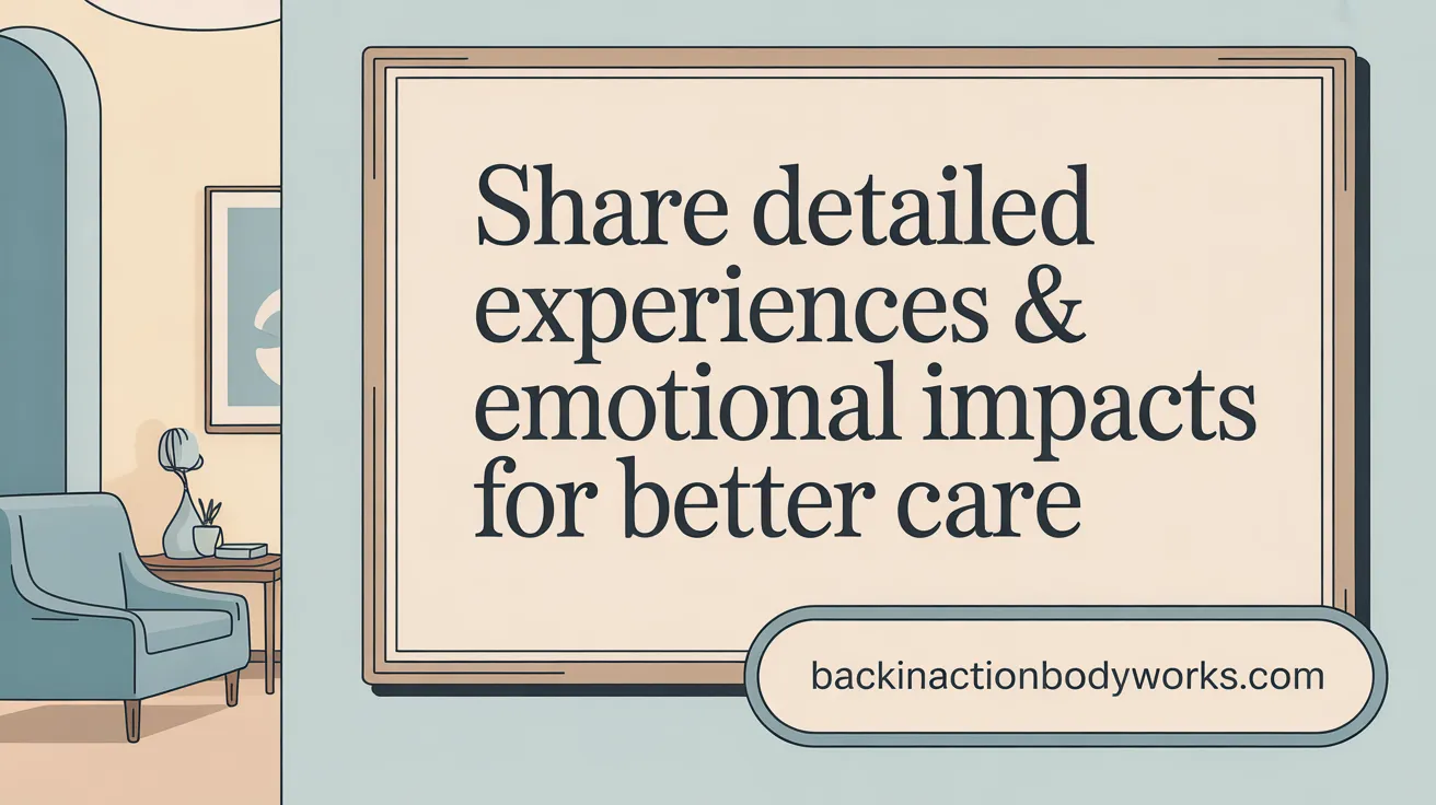 Share Detailed Experiences &amp; Emotional Impacts for Better Care