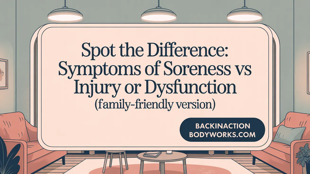 Spot the Difference: Symptoms of Soreness vs Injury or Dysfunction