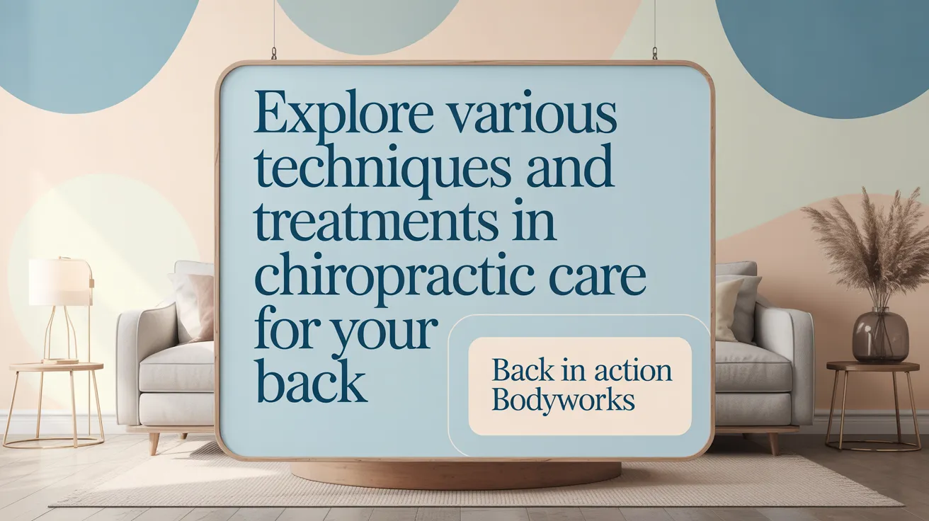 Explore Various Techniques and Treatments in Chiropractic Care for Your Back