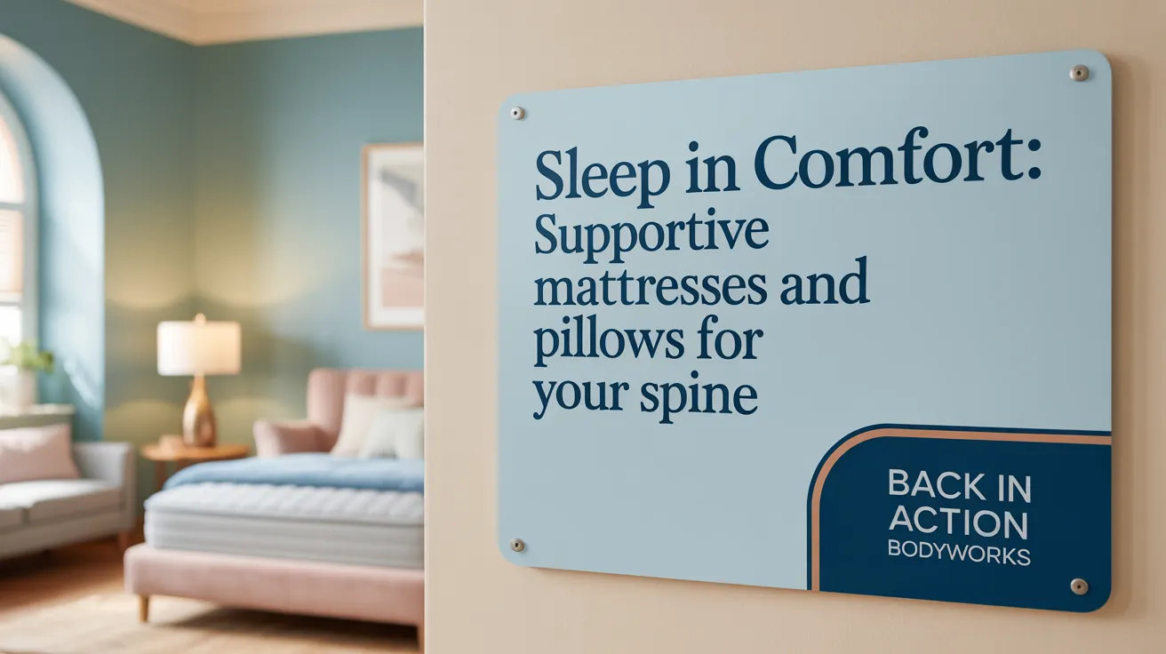 Sleep in Comfort: Supportive Mattresses and Pillows for Your Spine