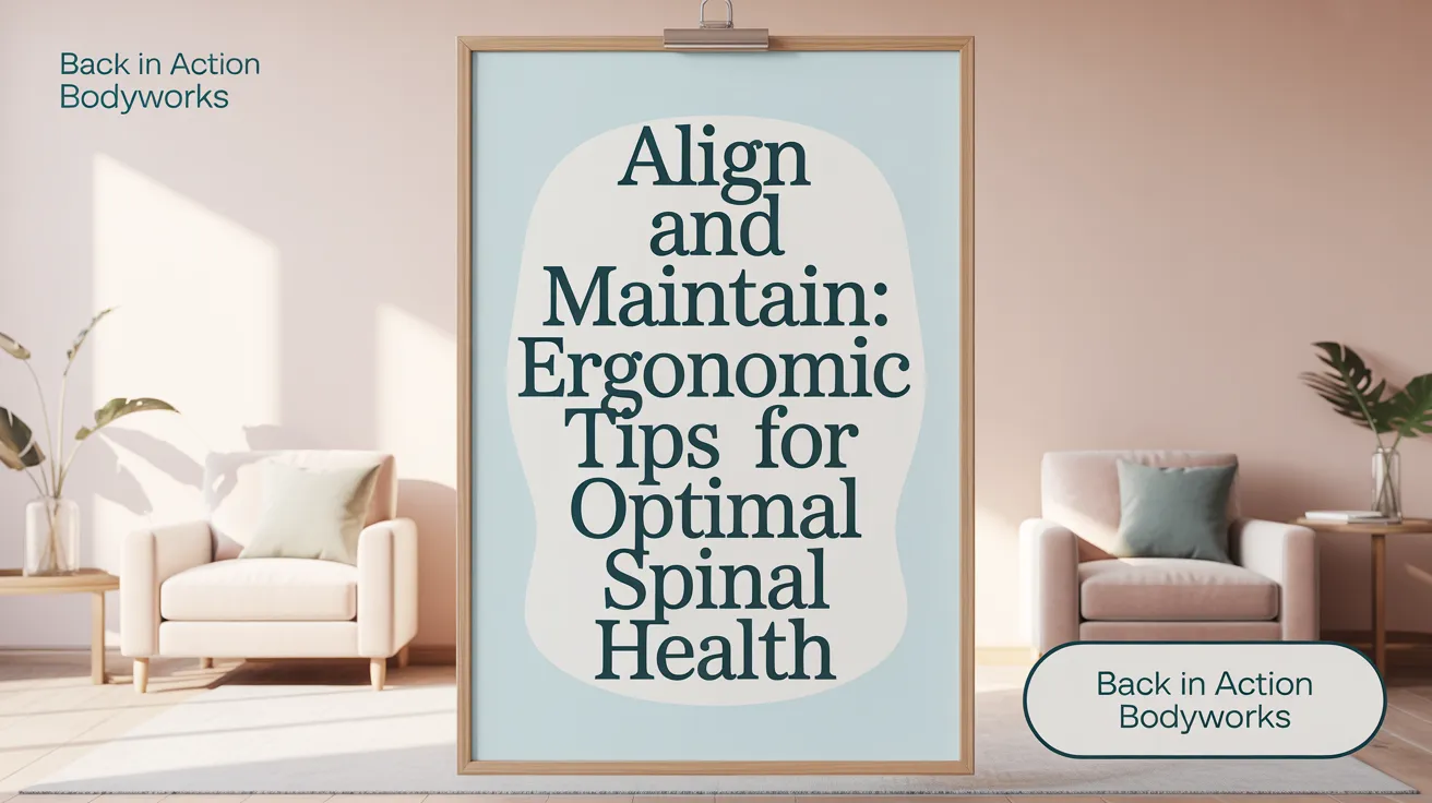 Align and Maintain: Ergonomic Tips for Optimal Spinal Health