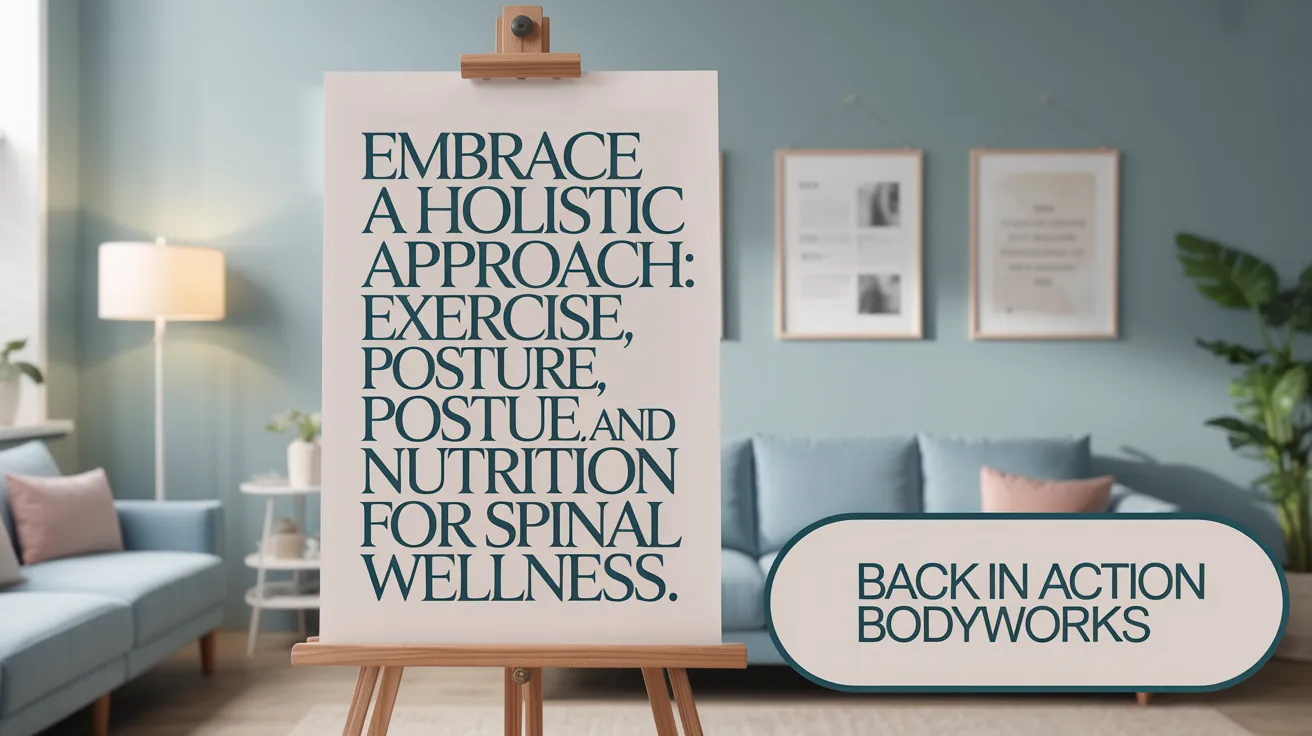 Embrace a Holistic Approach: Exercise, Posture, and Nutrition for Spinal Wellness