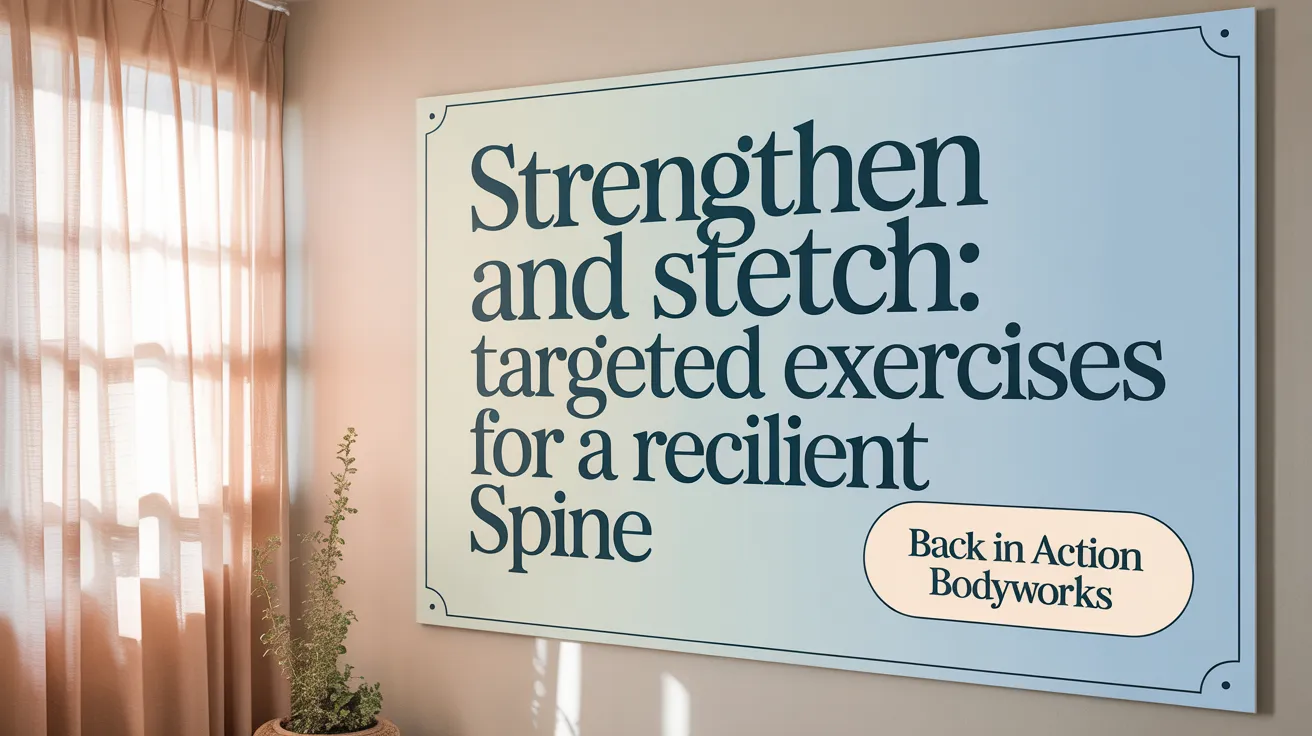Strengthen and Stretch: Targeted Exercises for a Resilient Spine