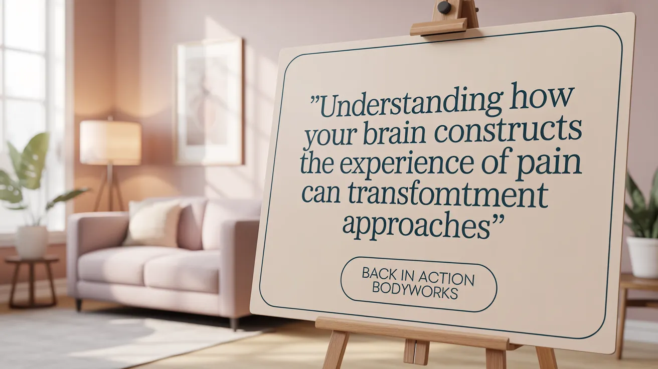 Understanding how your brain constructs the experience of pain can transform treatment approaches