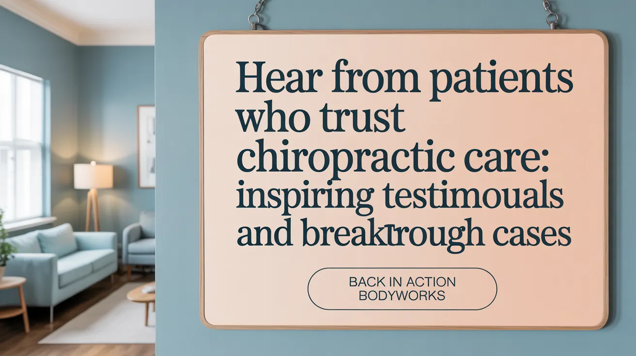 Hear From Patients Who Trust Chiropractic Care: Inspiring Testimonials and Breakthrough Cases
