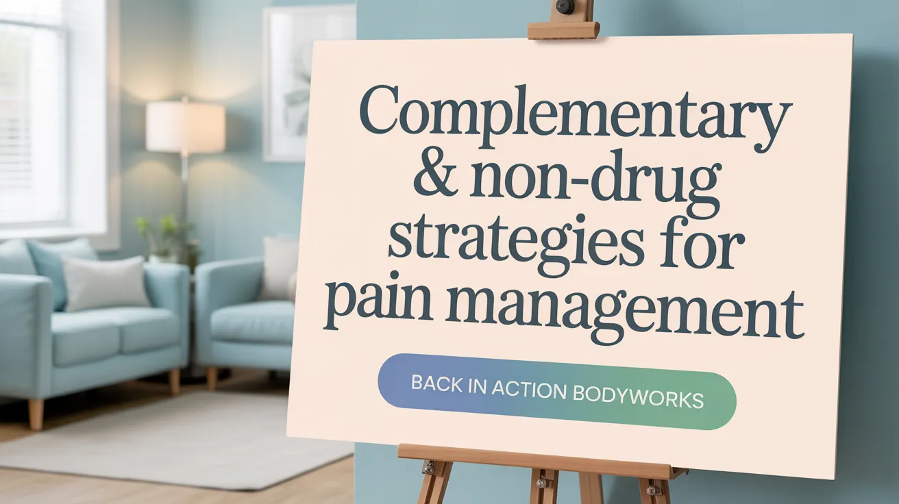 Complementary & Non-Drug Strategies for Pain Management