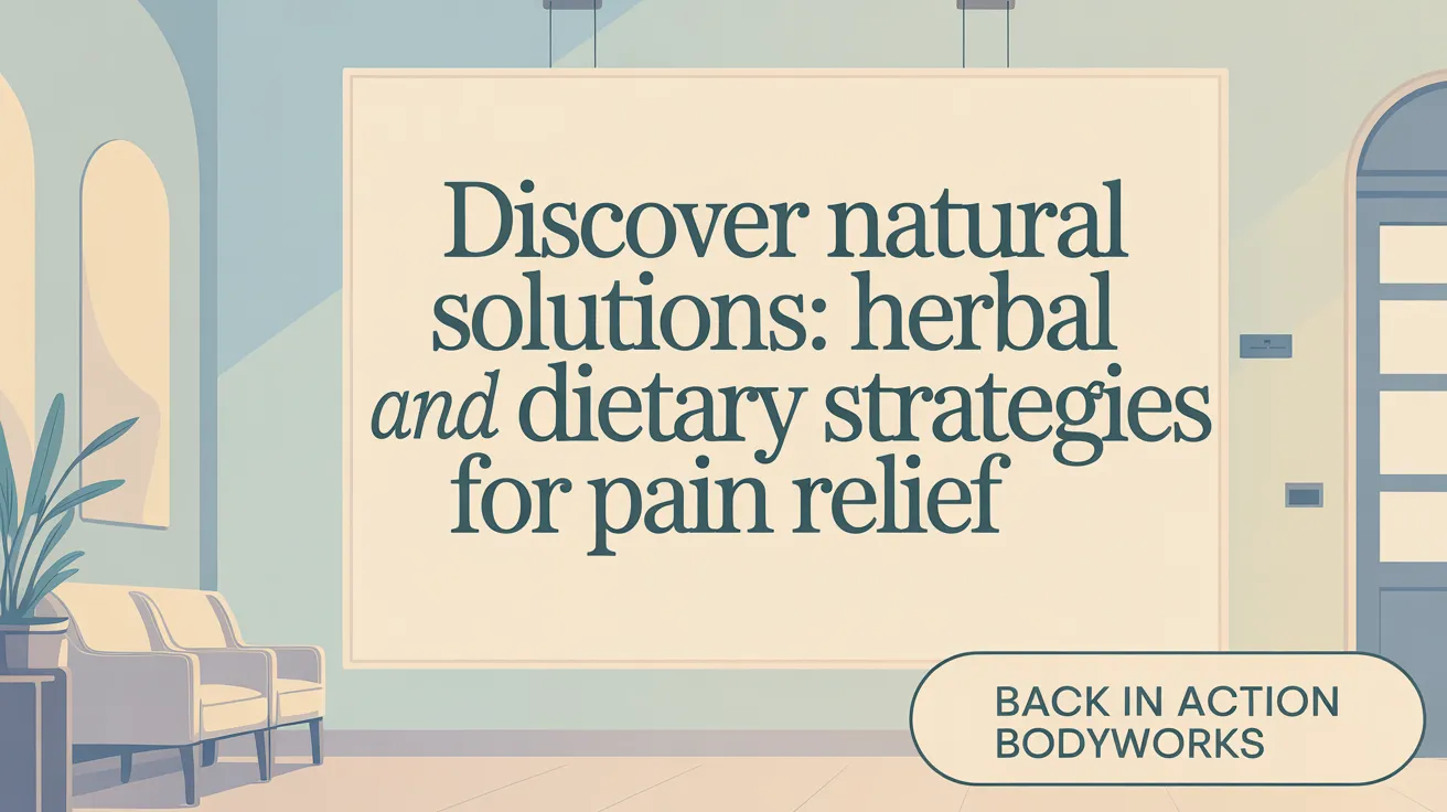 Discover Natural Solutions: Herbal and Dietary Strategies for Pain Relief