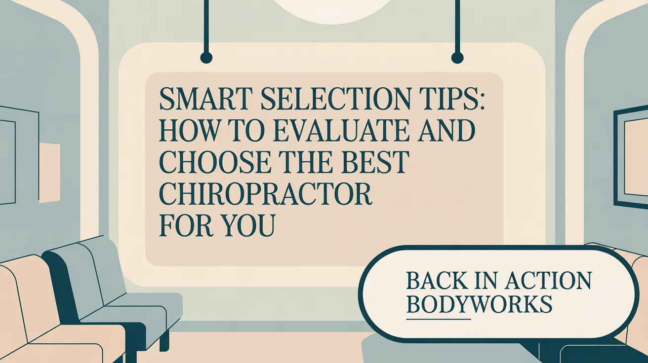 Smart Selection Tips: How to Evaluate and Choose the Best Chiropractor for You