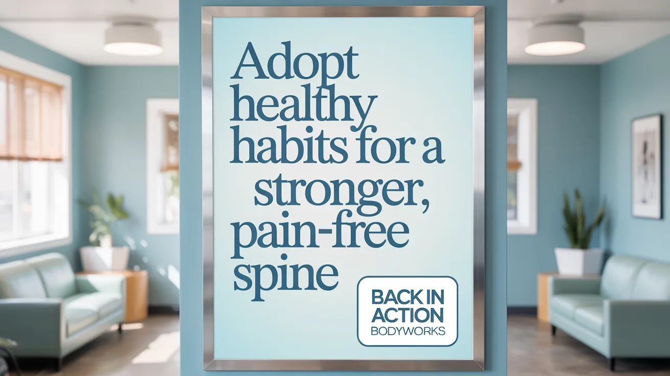 Adopt Healthy Habits for a Stronger, Pain-Free Spine