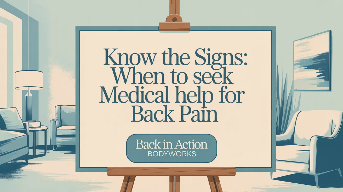 Know the Signs: When to Seek Medical Help for Back Pain