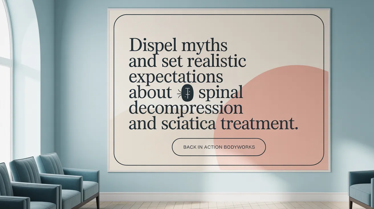 Dispel myths and set realistic expectations about spinal decompression and sciatica treatment.
