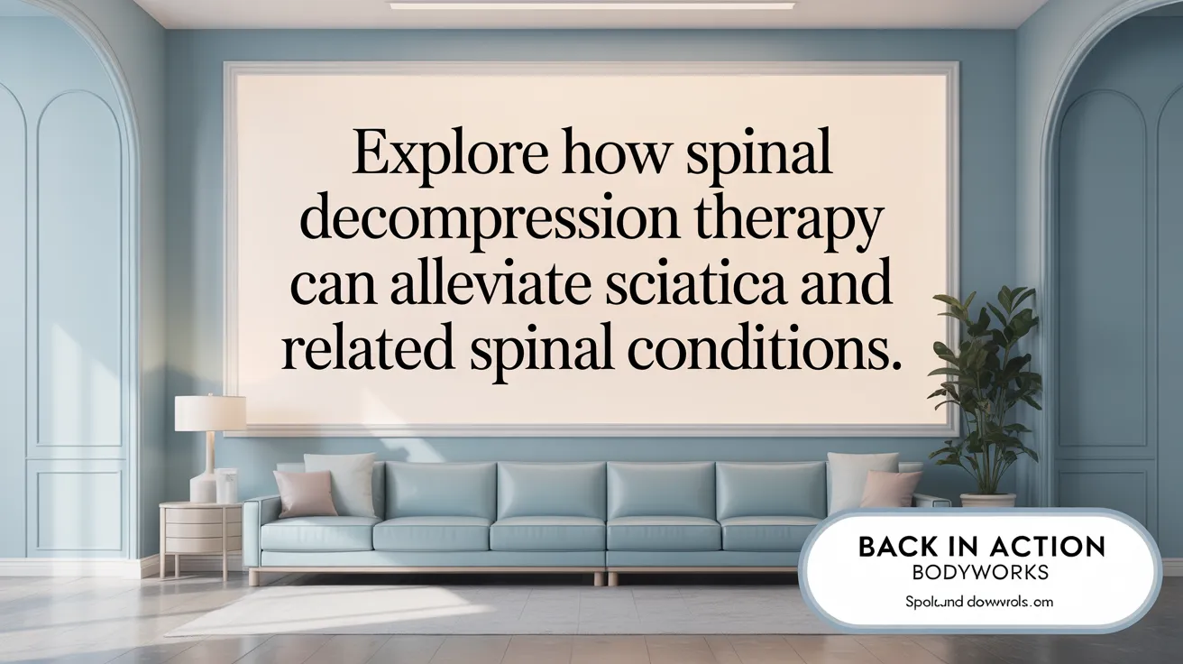 Explore how spinal decompression therapy can alleviate sciatica and related spinal conditions.