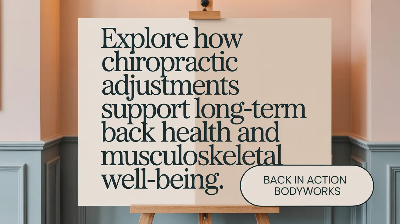 Explore how chiropractic adjustments support long-term back health and musculoskeletal well-being.