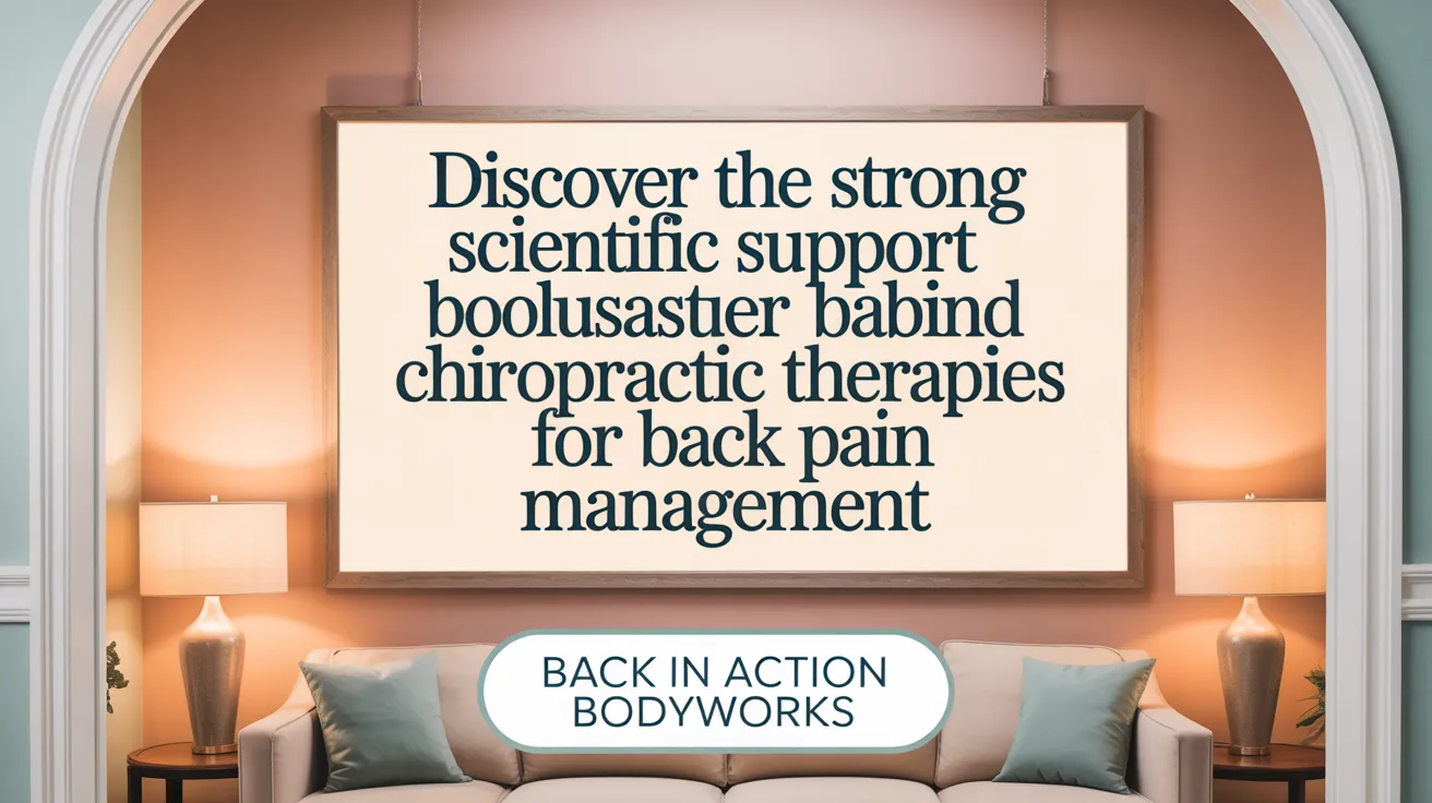 Discover the strong scientific support behind chiropractic therapies for back pain management.