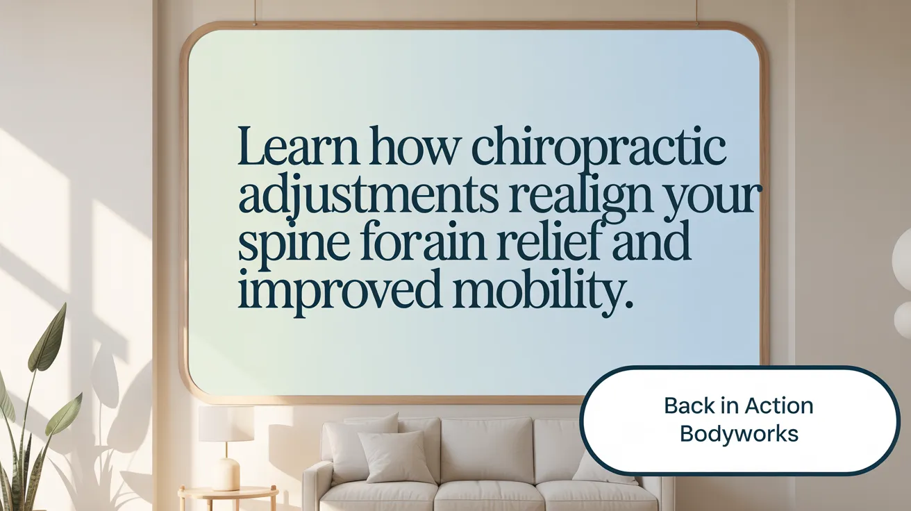 Learn how chiropractic adjustments realign your spine for pain relief and improved mobility.
