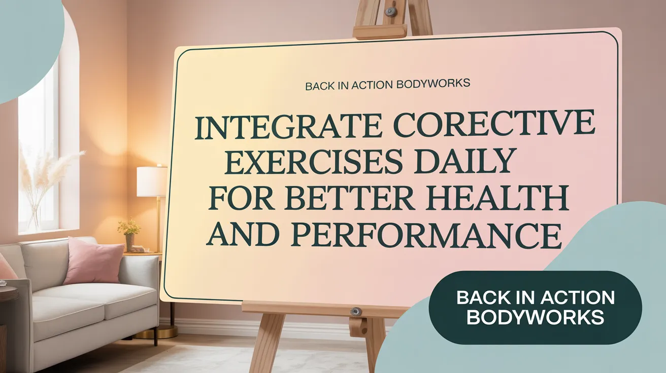 Integrate Corrective Exercises Daily for Better Health and Performance