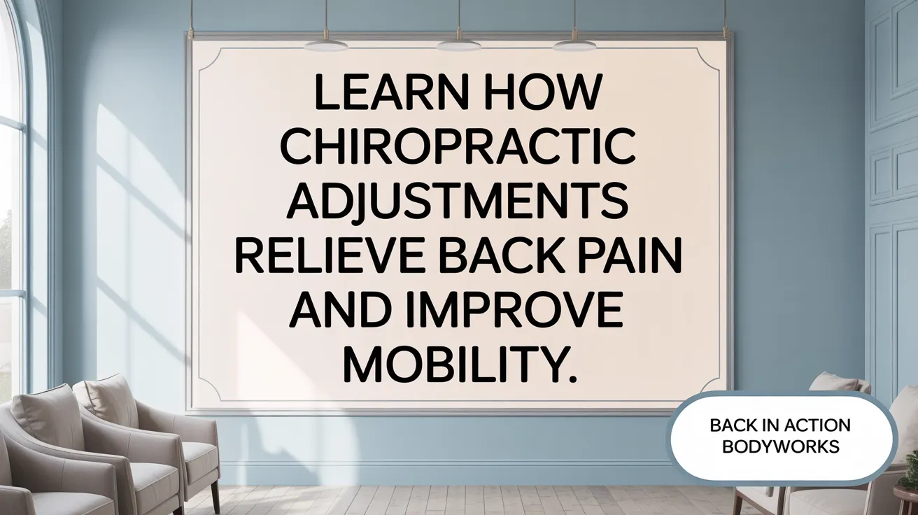 Learn How Chiropractic Adjustments Relieve Back Pain and Improve Mobility