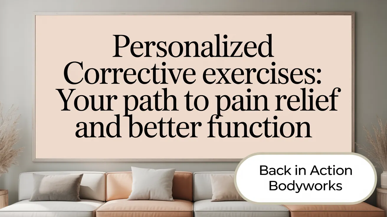 Personalized Corrective Exercises: Your Path to Pain Relief and Better Function