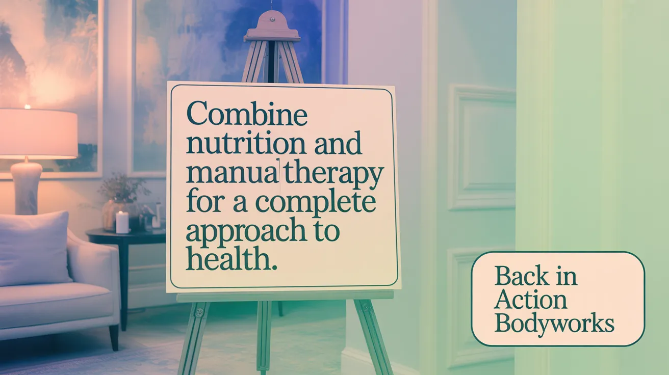 Combine Nutrition and Manual Therapy for a Complete Approach to Health.