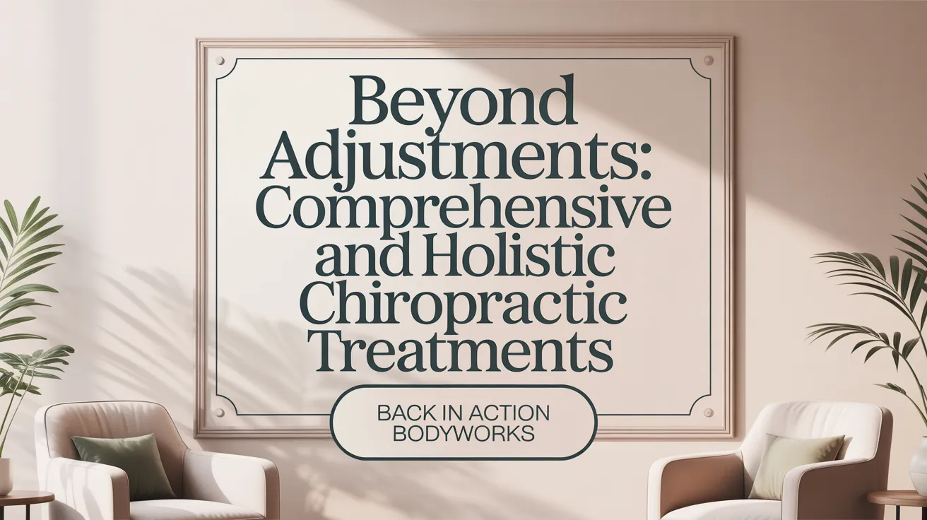 Beyond Adjustments: Comprehensive and Holistic Chiropractic Treatments