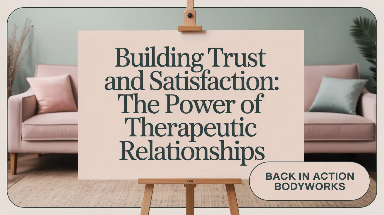 Building Trust and Satisfaction: The Power of Therapeutic Relationships