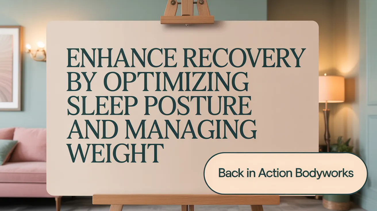 Enhance Recovery by Optimizing Sleep Posture and Managing Weight