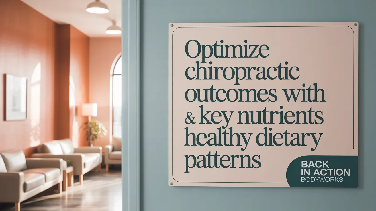 Optimize Chiropractic Outcomes with Key Nutrients & Healthy Dietary Patterns