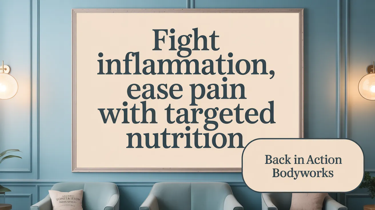 Fight Inflammation, Ease Pain with Targeted Nutrition