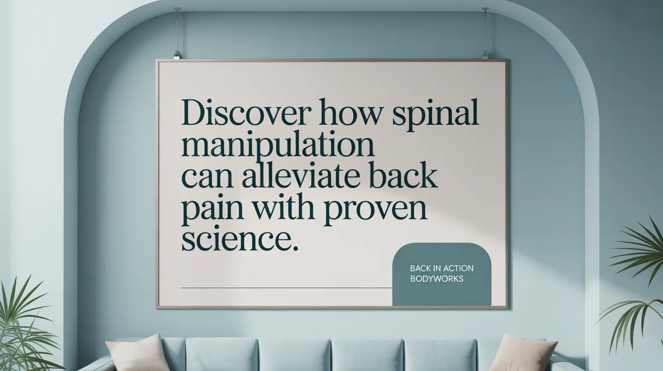 Discover how spinal manipulation can alleviate back pain with proven science.