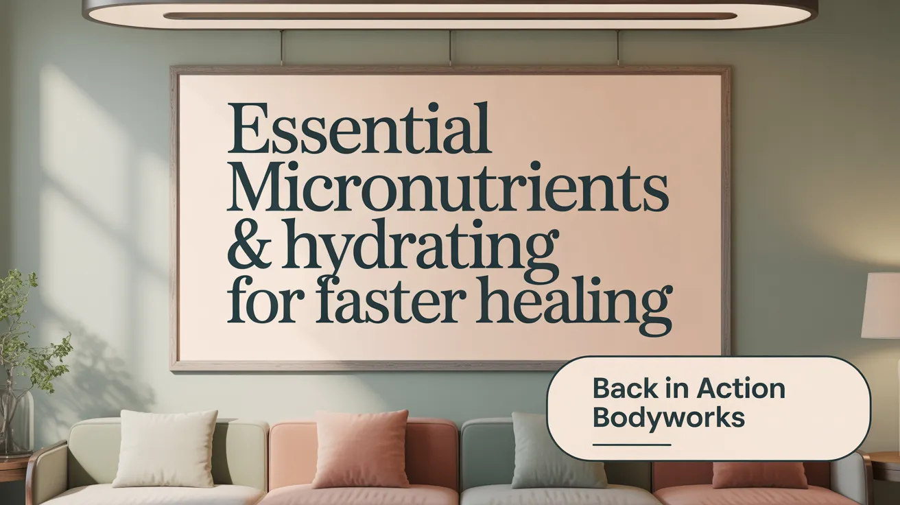 Essential Micronutrients & Hydration for Faster Healing