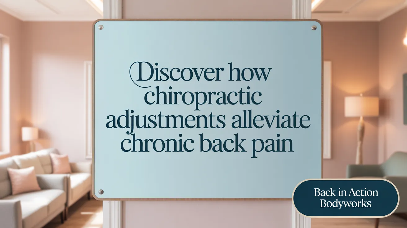 Discover How Chiropractic Adjustments Alleviate Chronic Back Pain