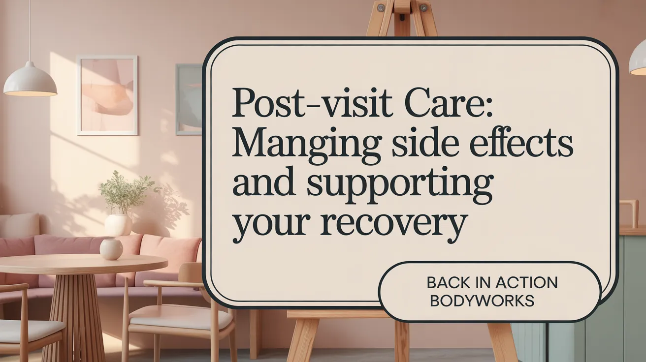 Post-Visit Care: Managing Side Effects and Supporting Your Recovery