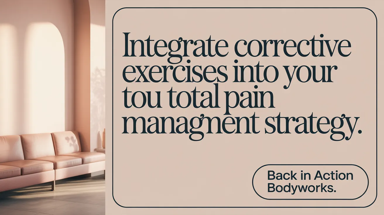 Integrate Corrective Exercises into Your Total Pain Management Strategy