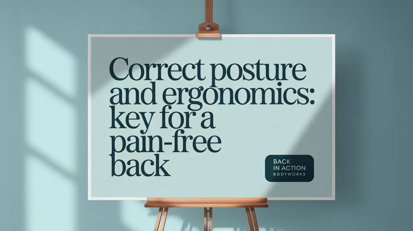 Correct Posture and Ergonomics: Key for a Pain-Free Back