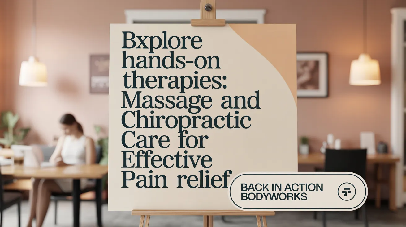Explore Hands-On Therapies: Massage and Chiropractic Care for Effective Pain Relief