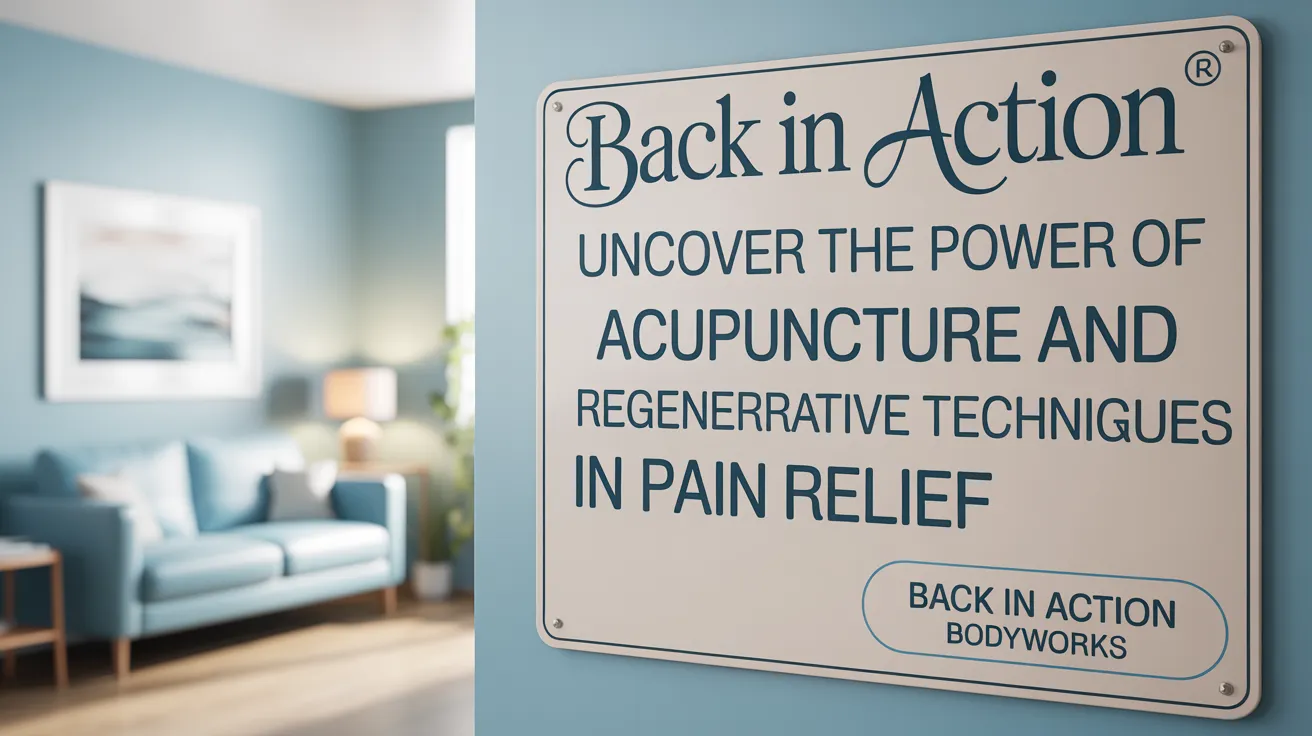 Uncover the Power of Acupuncture and Regenerative Techniques in Pain Relief