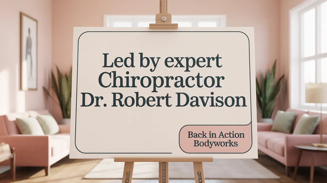 Led by Expert Chiropractor Dr. Robert Davison
