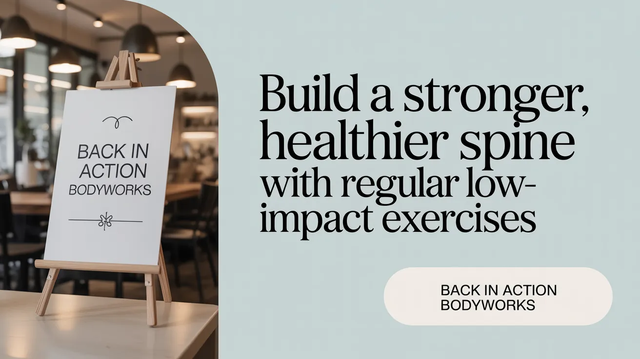 Build a stronger, healthier spine with regular low-impact exercises.
