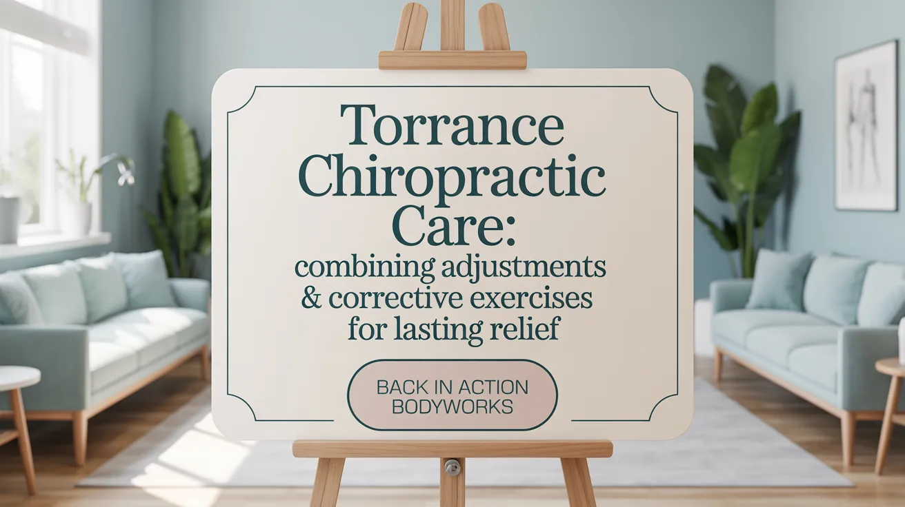 Torrance Chiropractic Care: Combining Adjustments &amp; Corrective Exercises for Lasting Relief