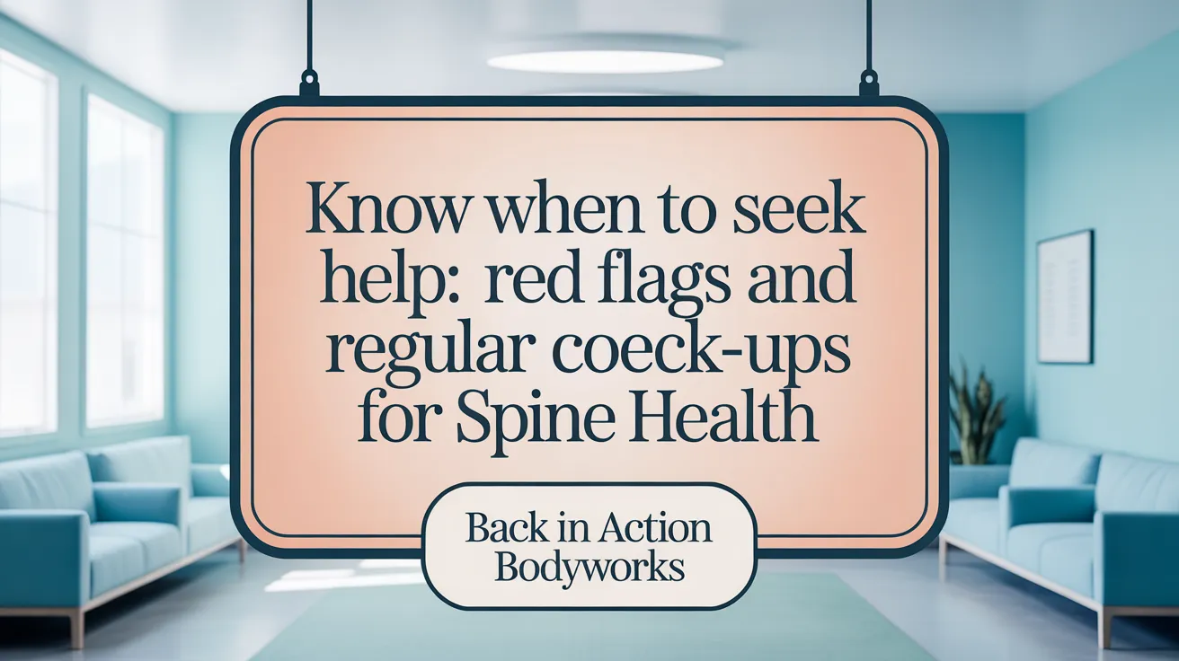 Know When to Seek Help: Red Flags and Regular Check-Ups for Spine Health