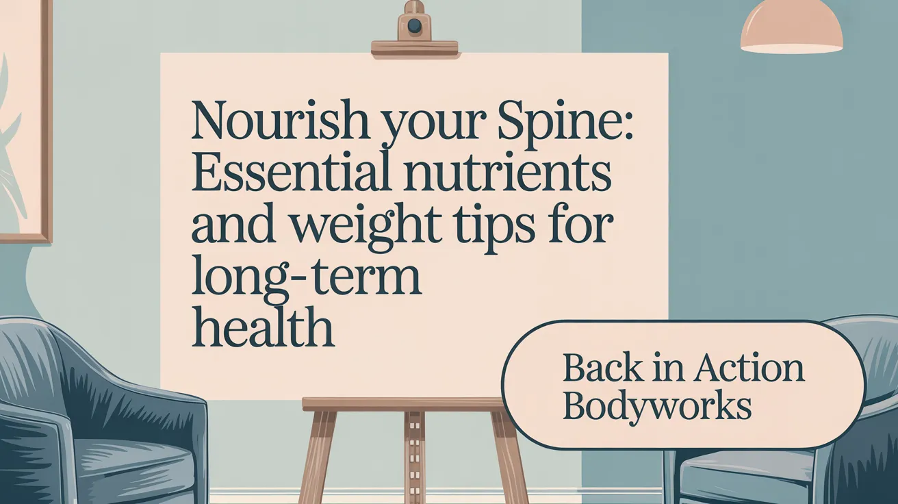 Nourish Your Spine: Essential Nutrients and Weight Tips for Long-Term Health