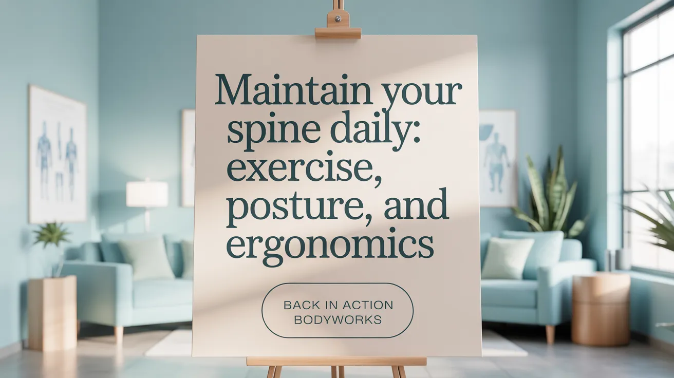 Maintain Your Spine Daily: Exercise, Posture, and Ergonomics