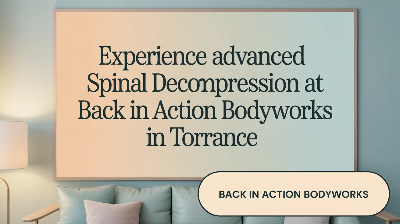 Experience Advanced Spinal Decompression at Back in Action Bodyworks in Torrance