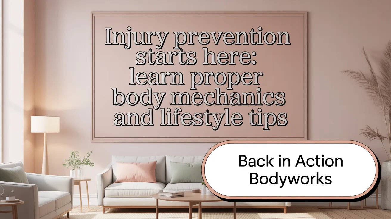Injury Prevention Starts Here: Learn Proper Body Mechanics and Lifestyle Tips