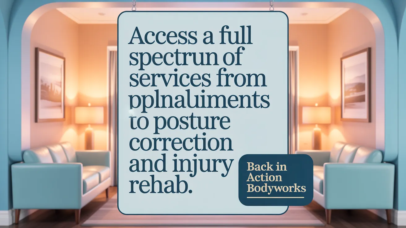 Access a full spectrum of services from spinal adjustments to posture correction and injury rehab.